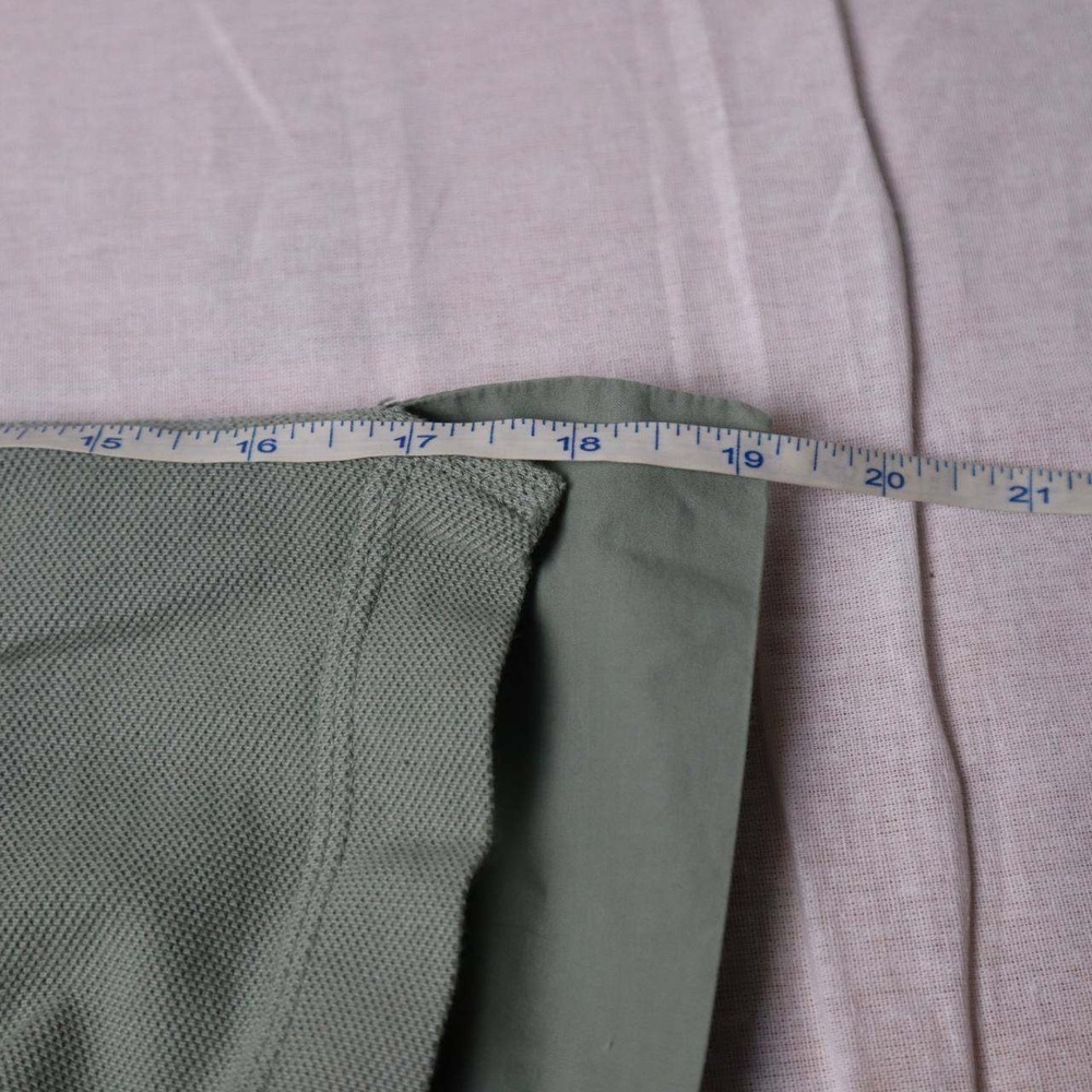 Lacoste Mens Pique Polo Shirt Sage Green Pocket Short Sleeve Size 6 XL - Picture 4 of 6